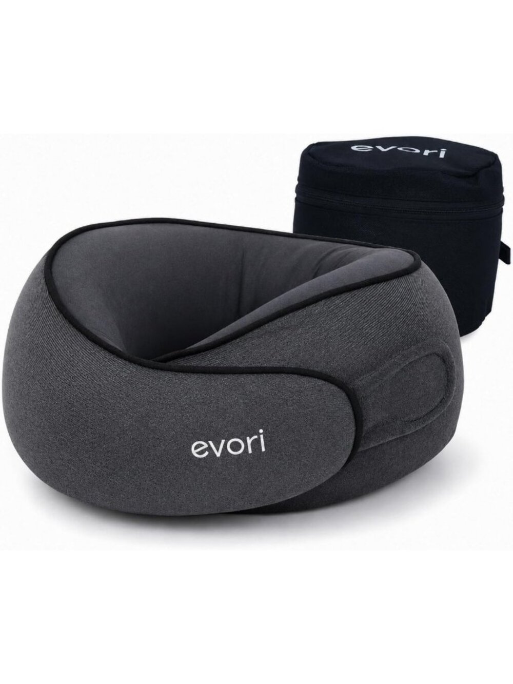 Memory Foam Travel Neck Pillow - 360° Support for Airplane & Car Comfort